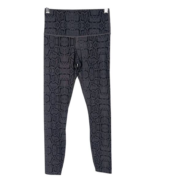 Varley XSmall XS Gray Lets Go Super High Rise Snakeprint Leggings Workout Animal - Picture 1 of 10